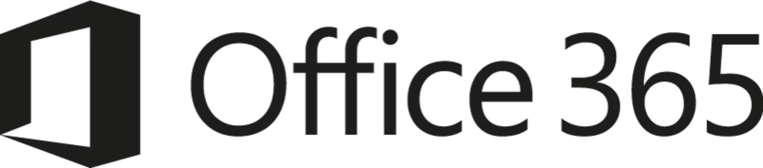 Logo Office 365 in schwarz weiß